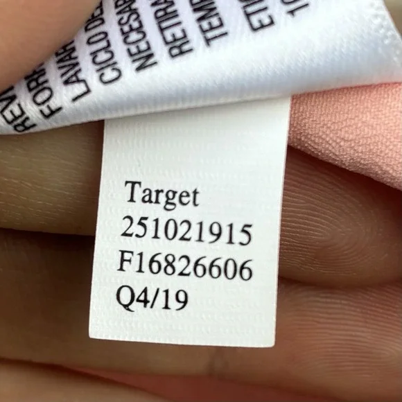 LoveShackFancy x Target Womens 18W Pink Satin Floral Puff Sleeve Mini Dress - Picture 7 of 12